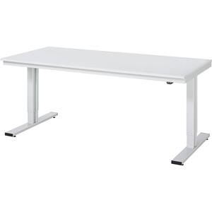 RAU Werktafel, elektrisch in hoogte verstelbaar, kunststof gecoat blad, draagvermogen 300 kg, b x d = 2000 x 1000 mm