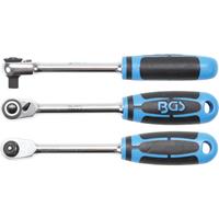 BGS TECHNIC Umschaltknarre &VerticalLine; feinverzahnt &VerticalLine; Abtrieb Au&szlig;envierkant 10 mm (3/8') - 