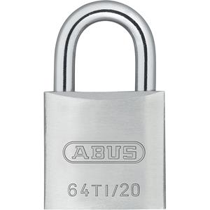 ABUS Cilinderhangslot, 64TI/20 lock-tag, VE = 12 stuks, zilverkleurig