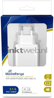 MEDIARANGE Lader met 3.1 A wit