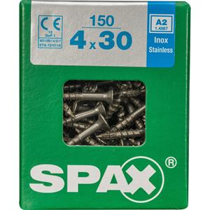 Spax schroef 'T-Star plus A2' RVS 30 x 4 mm - 150 stuks