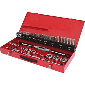 kstools KS Tools HSS Co-draadsnijderset, 54 delen, industriële cassette