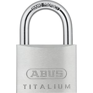 Abus Vorhängeschloss TITALIUM Serie 64TI/50.verschiedenschließend