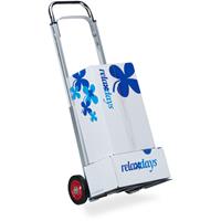 RELAXDAYS Sackkarre bis 200 kg Traglast, multifunktionale Transportkarre, leicht, Profi, Metall, silber