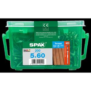 Spax schroef A2 RVS 60 x 5 mm - 200 stuks