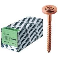 E-NORMPRO 100 Stück Spenglerschraube A2 CU PZD 2 4,5 x 65 15 E-NORMpr - 