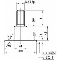 KAFER Käfer Messeinsatz Stahl Teller 10x0,5mm (1 Stk.)