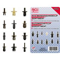 BGS TECHNIC Kfz-Befestigungsclip-Sortiment für VW, Audi, Volvo, Chrysler, Ford, Mercedes-Benz | 350-tlg. - 