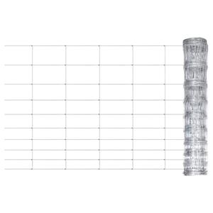 VIDAXL Gartenzaun Verzinkter Stahl 50x1 m Silbern