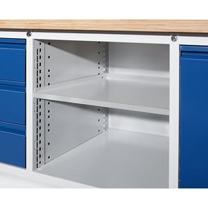 RAU Legbord, geschikt voor werkbanken, plaatstaal, gelakt