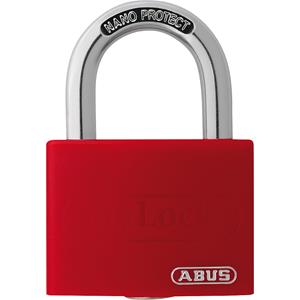 ABUS Hangslot, beschrijfbaar, T65AL/40, VE = 12 stuks, rood
