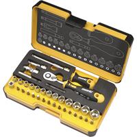 FELO Werkzeugsatz R-GO XL 1/4' mit ERGONIC Ratsche , Bits, Steckschlüsseleinsätzen, und Zubehör 36-tlg
