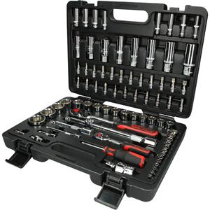 KSTOOLS KS TOOLS 1/4'+1/2' CHROMEplus Steckschlüssel-Satz, 78-tlg