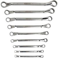 KSTOOLS KS TOOLS EDELSTAHL Doppel-Ringschlüssel-Satz, gekröpft, 9-tlg