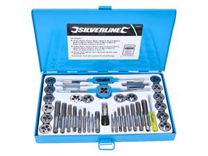 Silverline 186811 40 Delige tap snij set