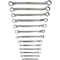 KSTOOLS KS TOOLS EDELSTAHL Doppel-Ringschlüssel-Satz, gekröpft, 13-tlg