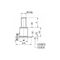 KAFER Käfer Messeinsatz Stahl Teller 7,8x0,5mm