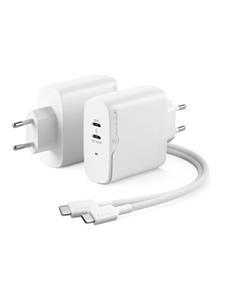 ALOGIC Rapid Stroom 63W (45+18W) GaN Charger inc. 2 m USB-C Charging Cable