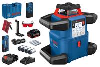 Bosch GRL 600 CHV rotatie laser + LR 60 ontvanger set (1x 4.0Ah accu) in koffer