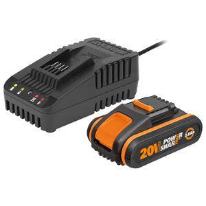 Worx accu en lader WA3601 2Ah 20V