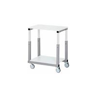 RAU Arbeitsplatz-System, höhenverstellbar von 650 – 1000 mm - Tischwagen mit 4 - 