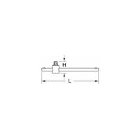 KSTOOLS KS Tools 1/4' T-Gleitgriff 125 mm