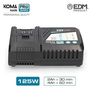 KOMA TOOLS Ladegerät KOMA 125W - für Batterien 08770 2Ah und 08771 4Ah - 08773