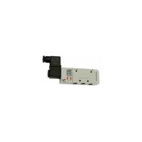 RIEGLER 5/2-Wegeventil elektropneumat., monostabil, G 1/2, 230 V, 50 Hz