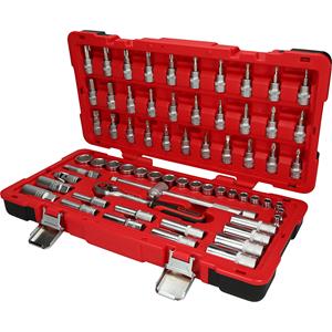 kstools KS Tools 3/8'' dopsleutelset, 66 delen, Flank Traction