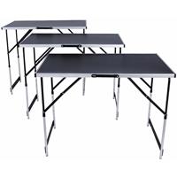 tectake Aluminium behangtafel multifunctionele klaptafel 300x60cm