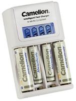 Camelion BC-1012 snellader voor 1-4 AA/AAA Ni-MH batterijen met LCD display