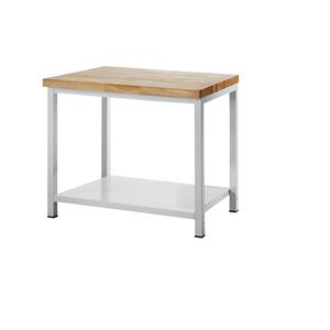 RAU Werkbank, stellingbouw, 1 aflegplateau van plaatstaal, diepte 700 mm, breedte 1000 mm