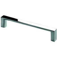 HETTICH Möbelgriff 1 Stück, Lochabstand 128 mm, verchromt - 