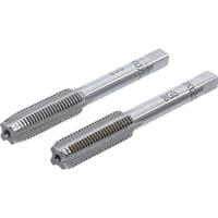 BGS TECHNIC Gewindebohrer | Vor- und Fertigschneider | M10 x 1,25 | 2-tlg. - 