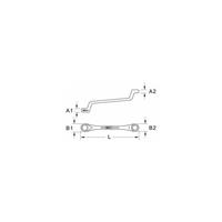 KSTOOLS KS Tools BRONZEplus Doppel-Ringschlüssel gekröpft 32x36 mm