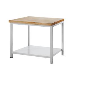 RAU Werkbank, stellingbouw, 1 aflegplateau van plaatstaal, diepte 900 mm, breedte 1000 mm
