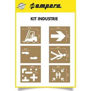 a.m.p.e.r.e Sjablonenset, industrie, 6 sjablonen, karton
