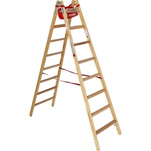 Holz-Stehleiter mit Komfort-Breitsprossen