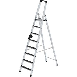 MUNK Tredenbokladder CLIP-STEP, eenzijdig begaanbaar, antislip R13, 8 treden