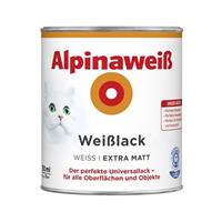 Alpina weiß Weißlack 750 ml, weiß, extra matt