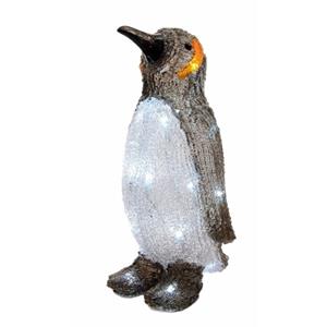 KSD LED pinguin acryl buiten 17x16x33 cm 24L koelwit