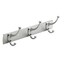 HETTICH Hakenleiste 3 Haken Aluminium/Zinkdruckguss, eloxiert/verchromt, 1 Stück