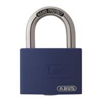 Abus Zylindervorhangschloss T65AL/40 blau Lock-Tag Schlossk.-B.43mm Alu.versch.-schl.