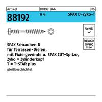 SPAX Holzbauschraube R 88192 Zylinderkopf T-STAR 6 x 40/23 -T A 4 m.CUT-Sp.