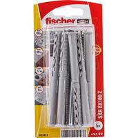 Fischer nylon constructie plug SXR 8X100 Z + schroef verzonken kop 5st.