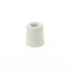 2x Deurbuffer / Deurstopper Wit Rubber 35 X 30 Mm - Deurstop