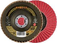 Rhodius 211311 JUMBO SPEED EXTENDED Fächerschleifscheibe 125 x 22,23mm K40 INOX schräg Durchmesser