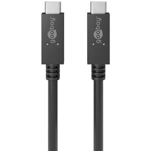 ACCUCELL USB-C PD Lade- und Synchronisationskabel für bis zu 100W, schwarz