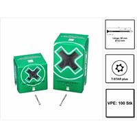 SPAX Fassadenschraube 4,5 x 60 mm 100 Stk. Edelstahl A2 ( 25470004506022 ) Fixiergewinde Mini Linsensenkkopf T-STAR Plus Torx T20 CUT