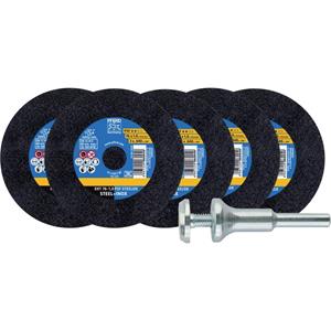 PFERD STARTKIT EHT 76-1,0 PSF STEELOX/10 (5+1) 69198288 Doorslijpschijfset 76 mm 10 mm 1 stuk(s)